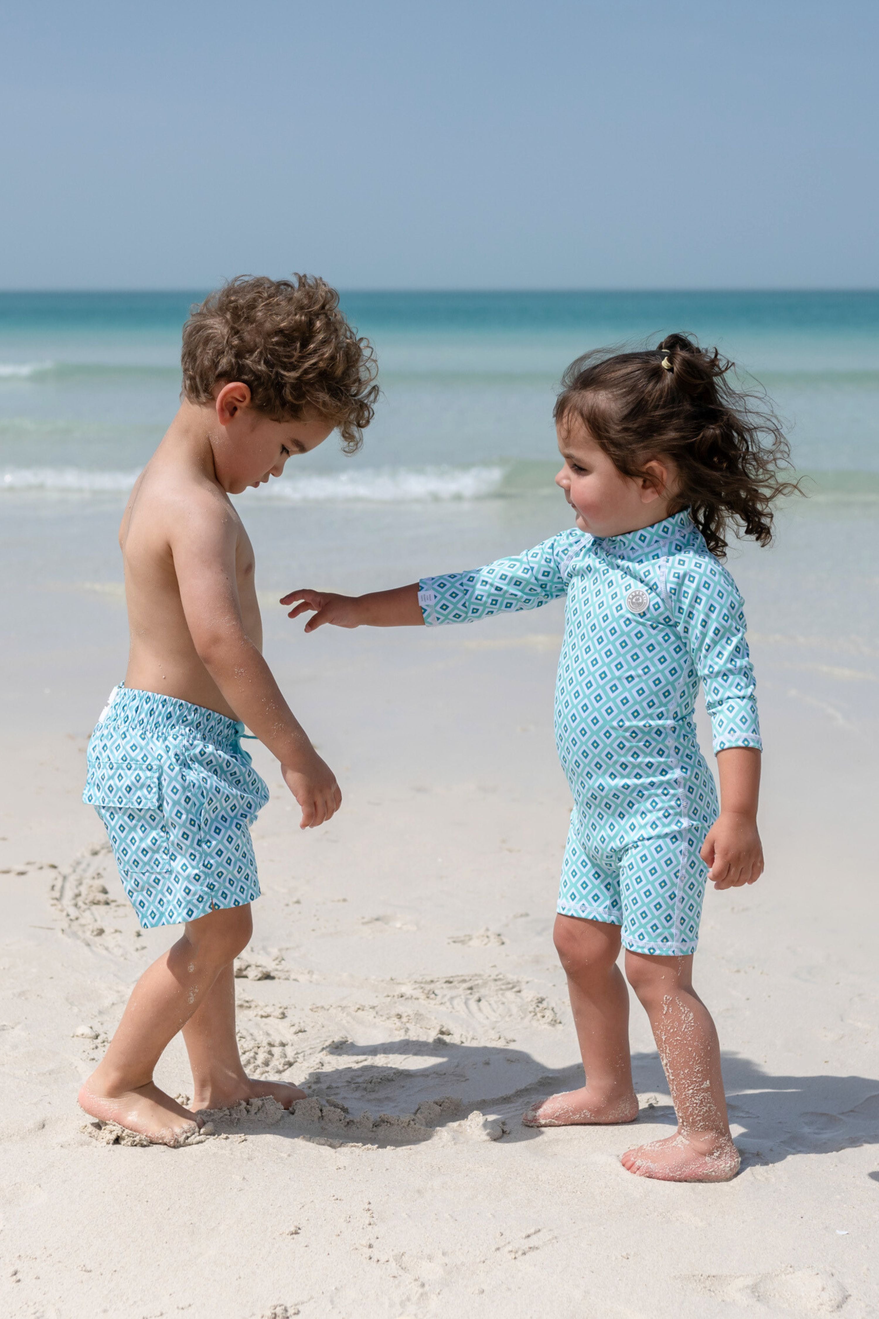 BABY SWIMSUIT - Diamond Green