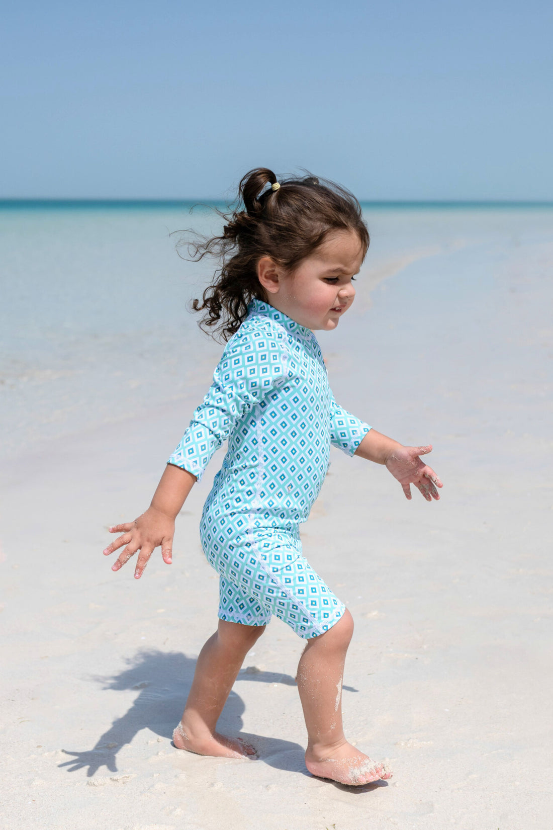 BABY SWIMSUIT - Diamond Green