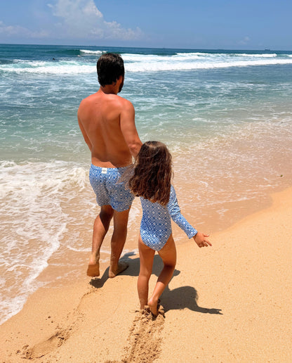 BAÑADOR NIÑA MANGA LARGA - Mediterranean Tiles