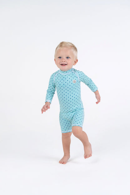 BABY SWIMSUIT - Diamond Green