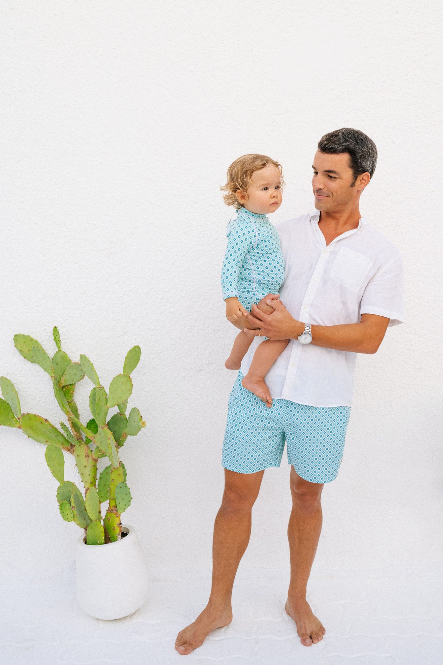 BABY SWIMSUIT - Diamond Green