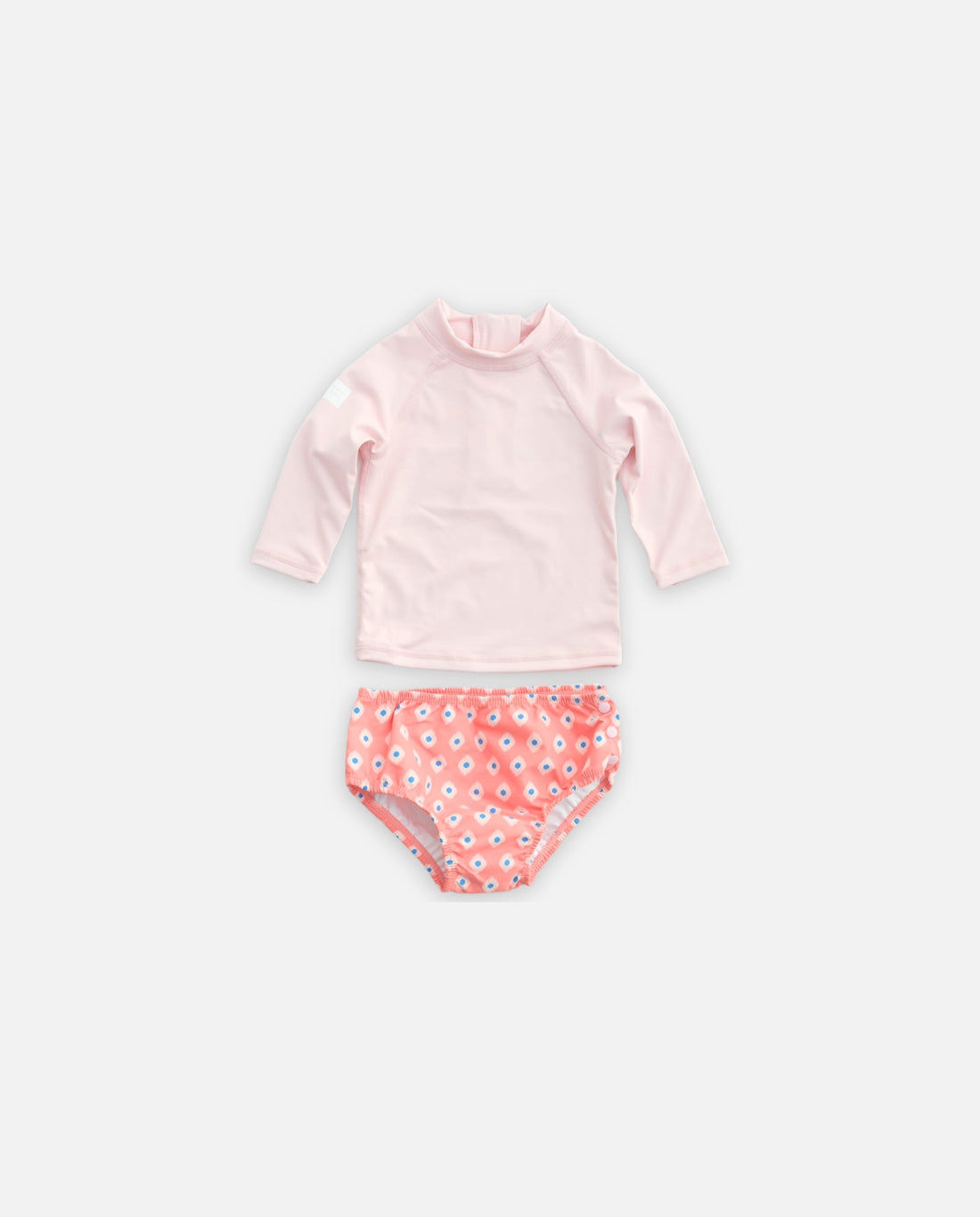 SET BAÑADOR PAÑAL BEBE - Peach Mosaic