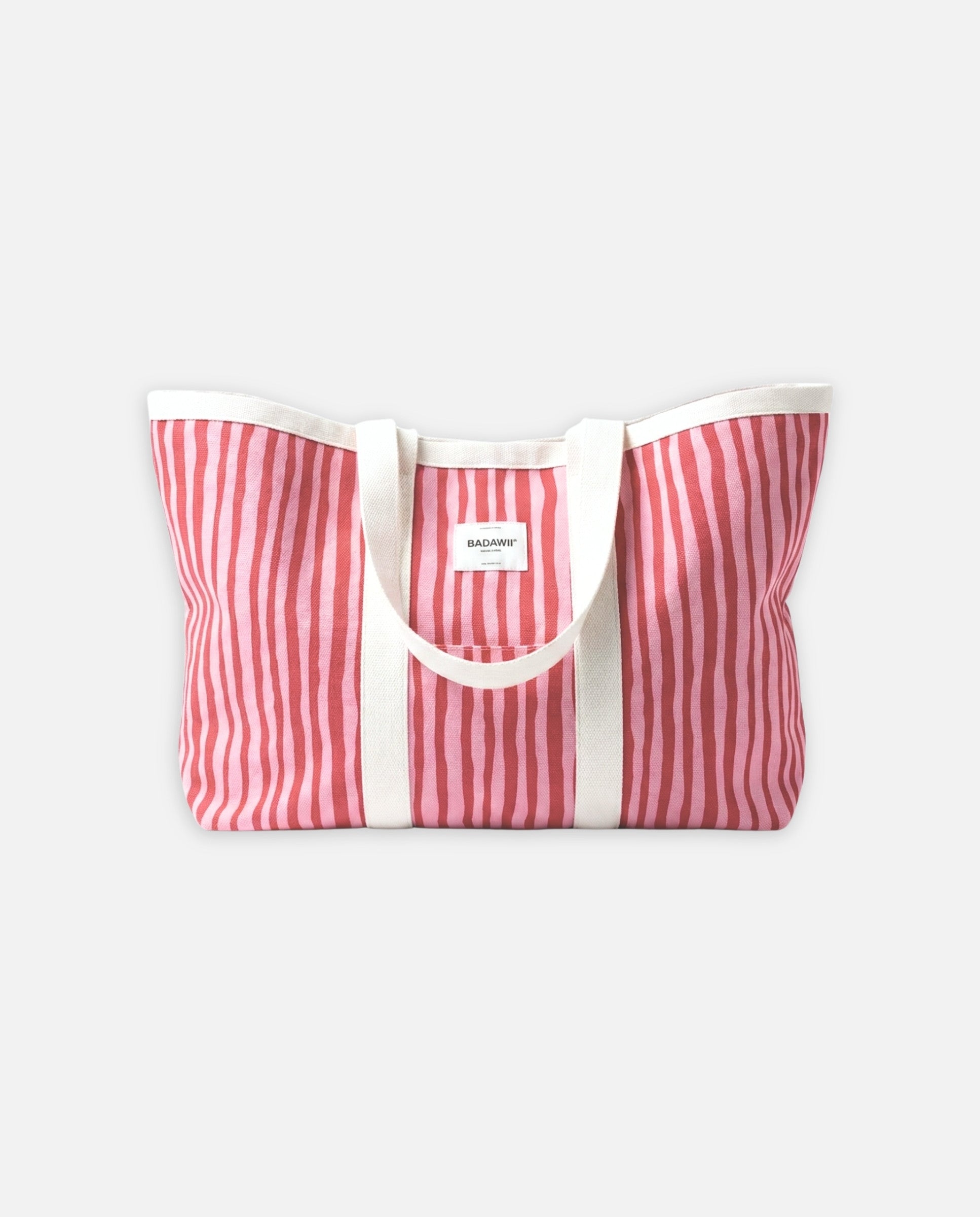 BOLSO DE PLAYA - Red Stripes