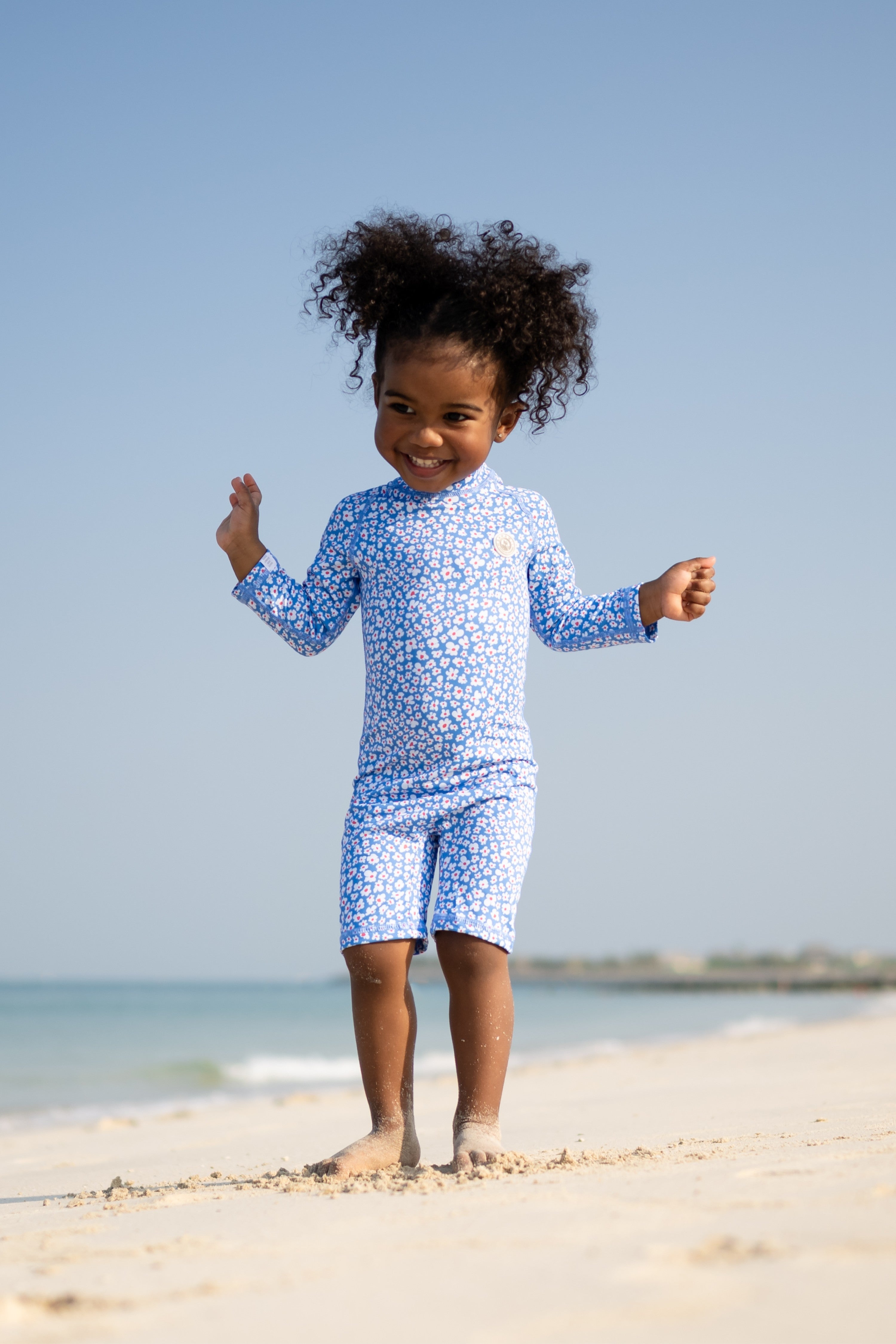 BABY SWIMSUIT - Blue Garden