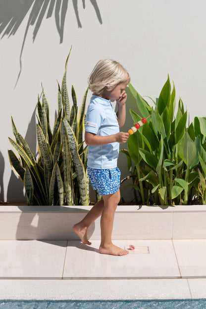 CAMISETA UV NIÑO - MANGA CORTA - Fresh Blue