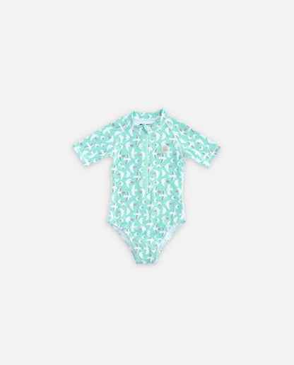 FATO DE BANHO MENINA MANGA CURTA - Seagull Breeze