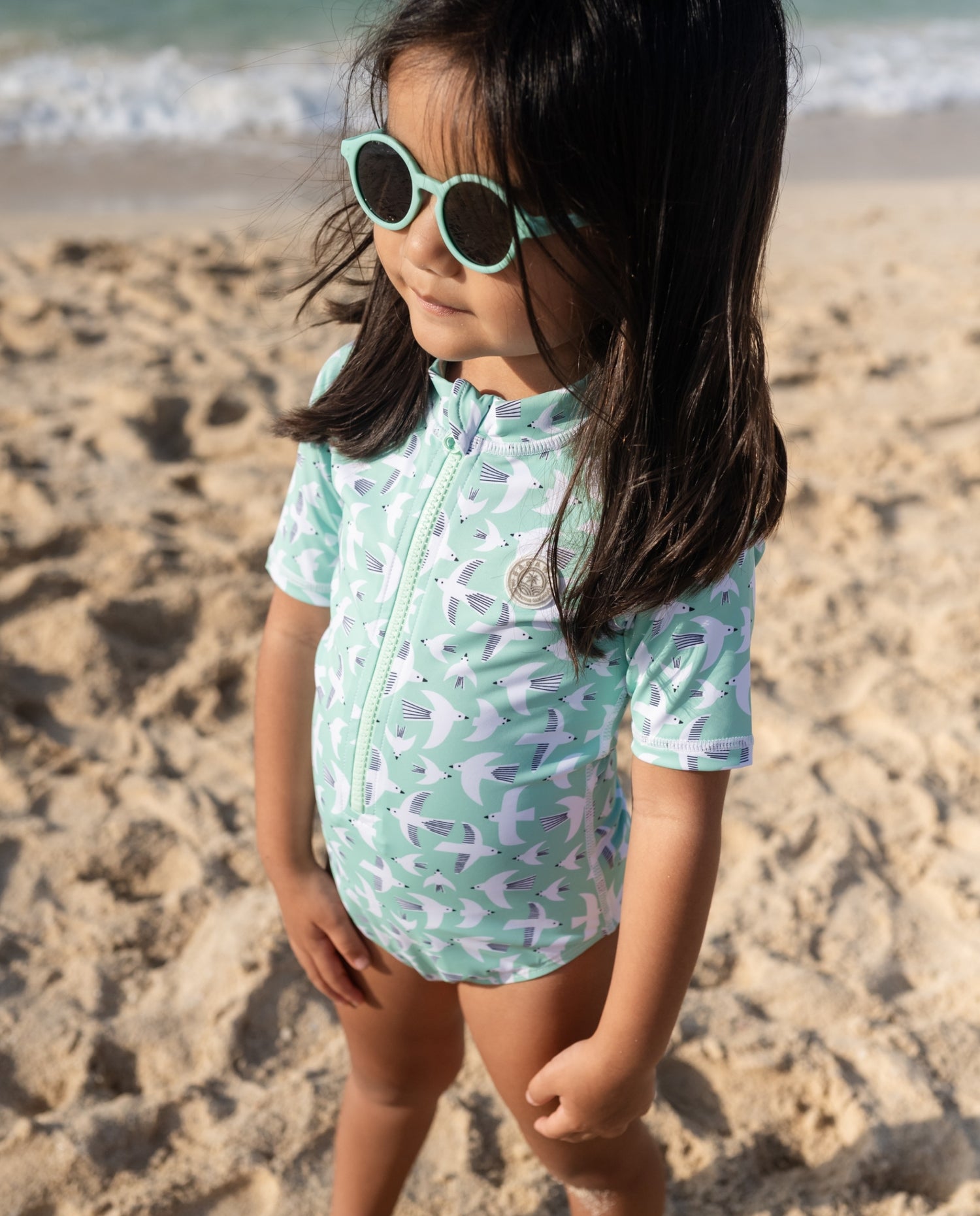 FATO DE BANHO MENINA MANGA CURTA - Seagull Breeze