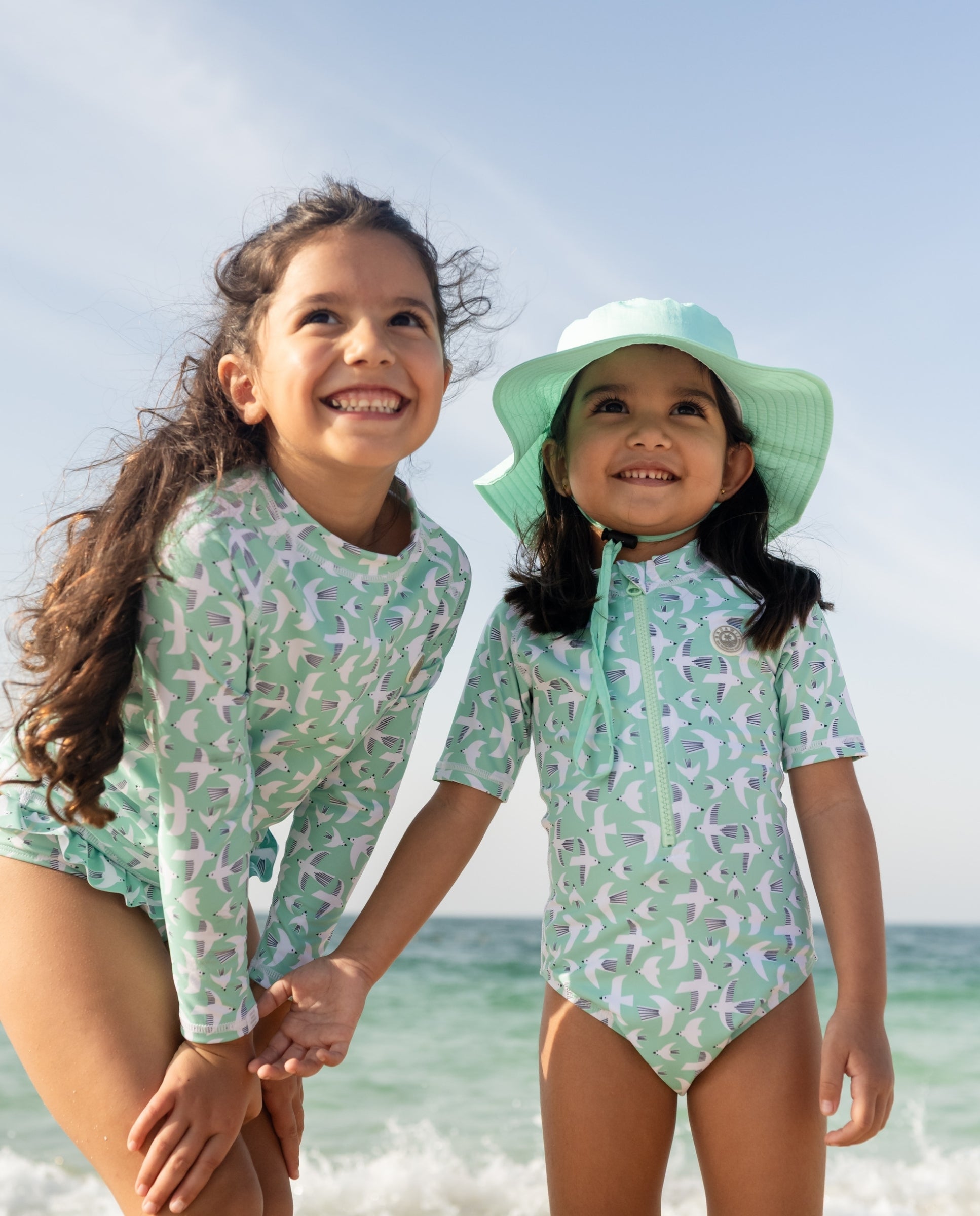 FATO DE BANHO MENINA MANGA CURTA - Seagull Breeze