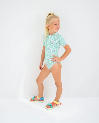 FATO DE BANHO MENINA MANGA CURTA - Seagull Breeze