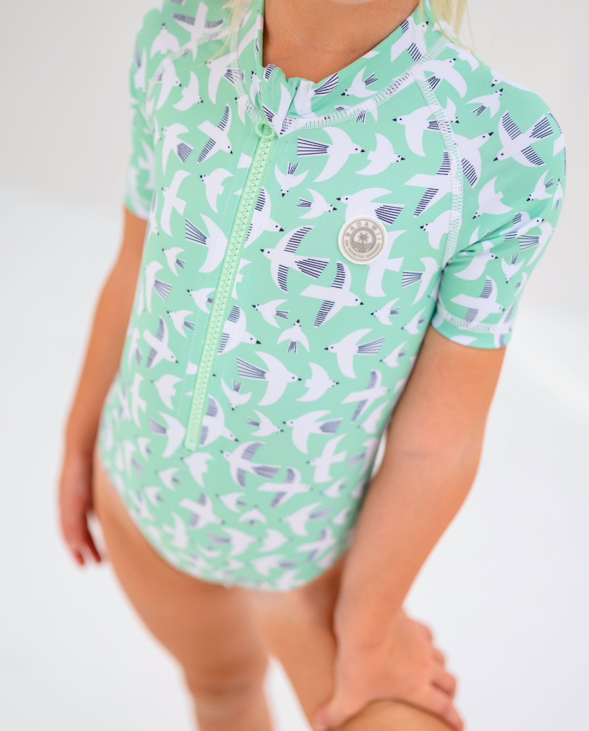 FATO DE BANHO MENINA MANGA CURTA - Seagull Breeze