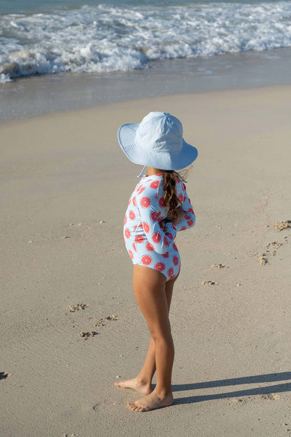 Gorro Anti UV bebe/niño - Azul