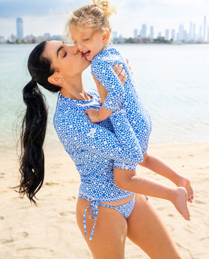 CAMISETA UV MUJER - Mediterranean Tiles