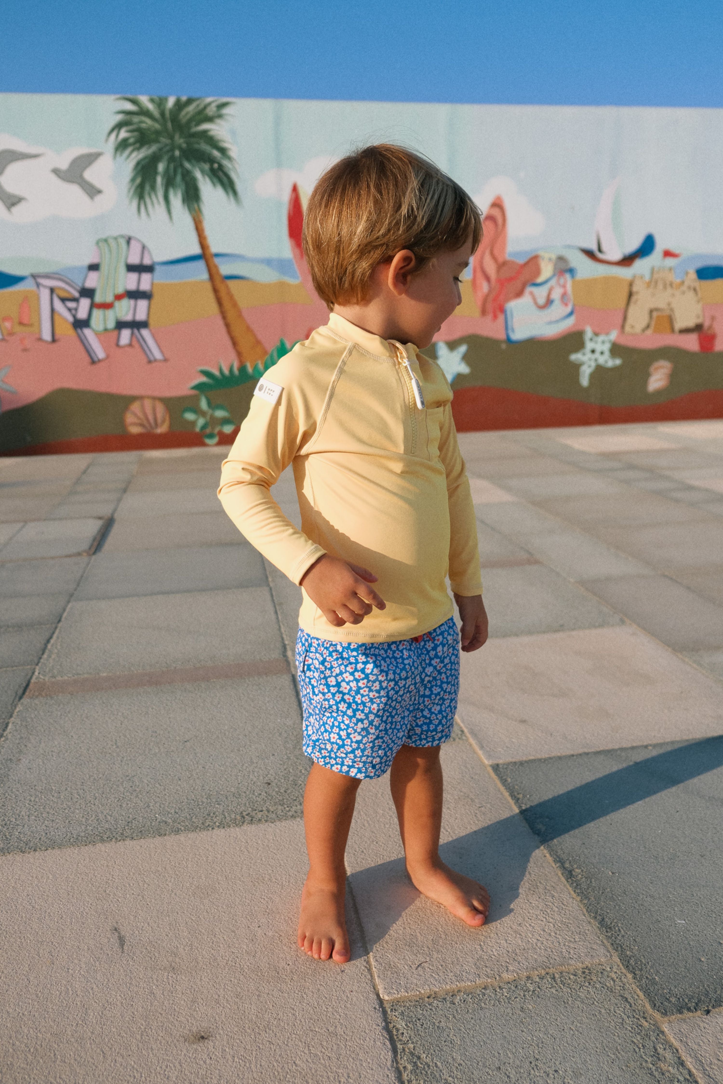 KIDS UV T-SHIRT - LONG SLEEVE - Sunshine Yellow