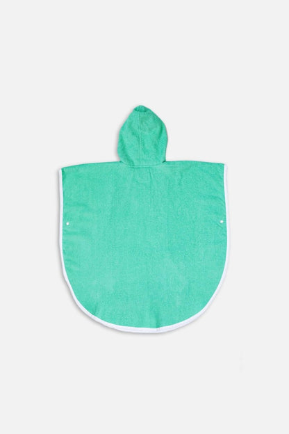 Poncho toalla bebe/niño - Biscay Green