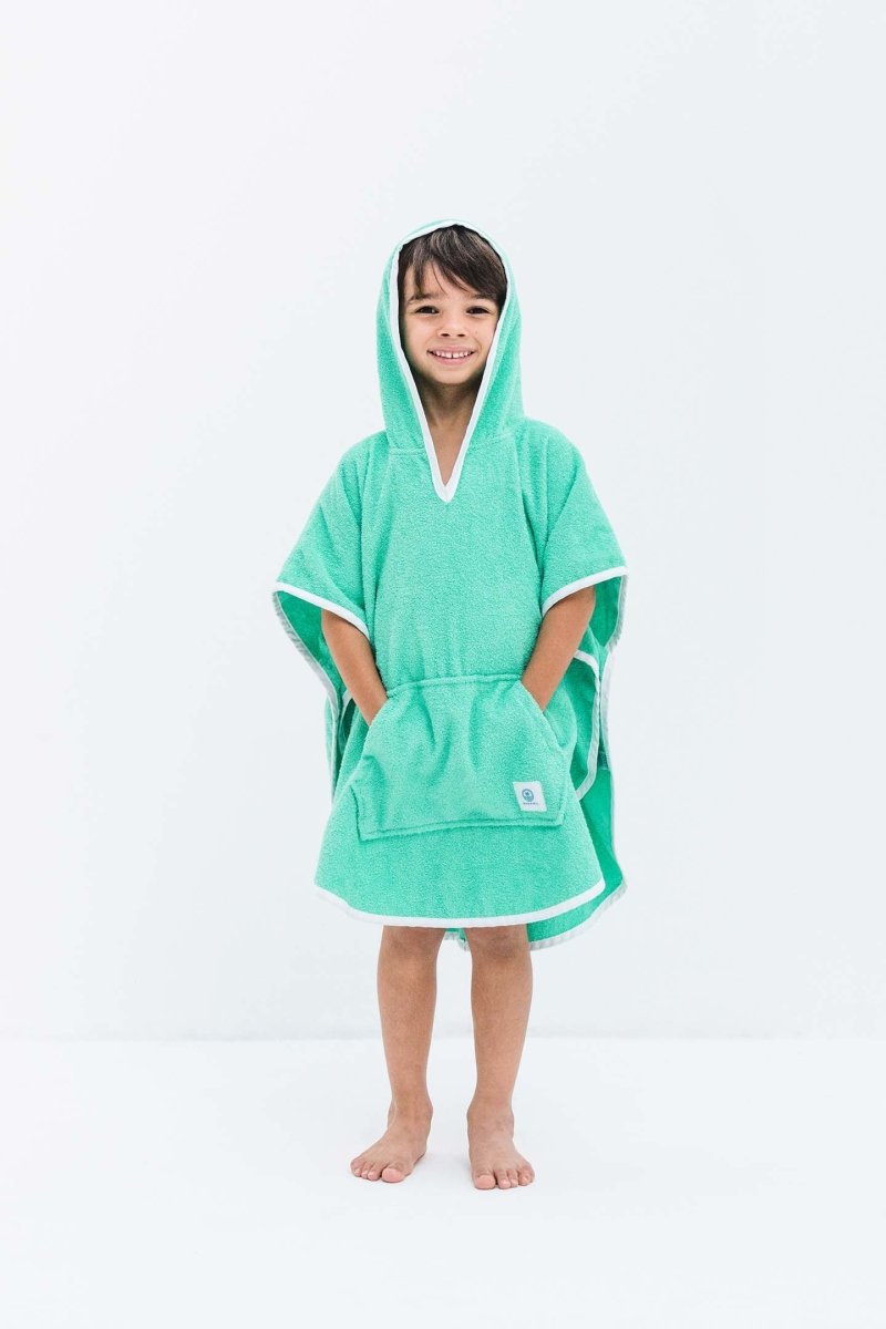 Baby/boy towel poncho - Biscay Green